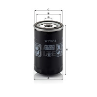 Фильтр масляный MANN-FILTER W 719/14